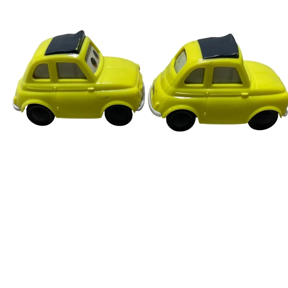 Disney Pixar Cars‎ Luigi Mini Racer Fiat 500 Yellow Italian Vintage (2)